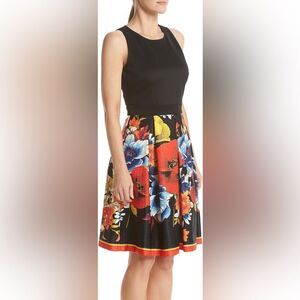 Gabby Skye Multicolor Floral Midi Skirt